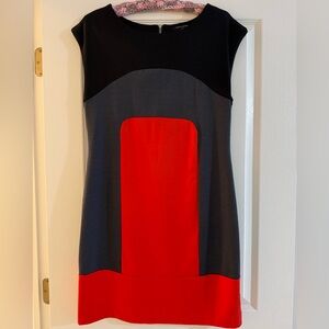 Banana Republic Red and Black Mini Dress